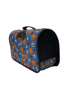 HAPPY PUSS Outdoor Pet Bag: pet handbag, pet shoulder bag, Travel Carrier for cats and dogs. Basketball  design-medium size  - Image 4