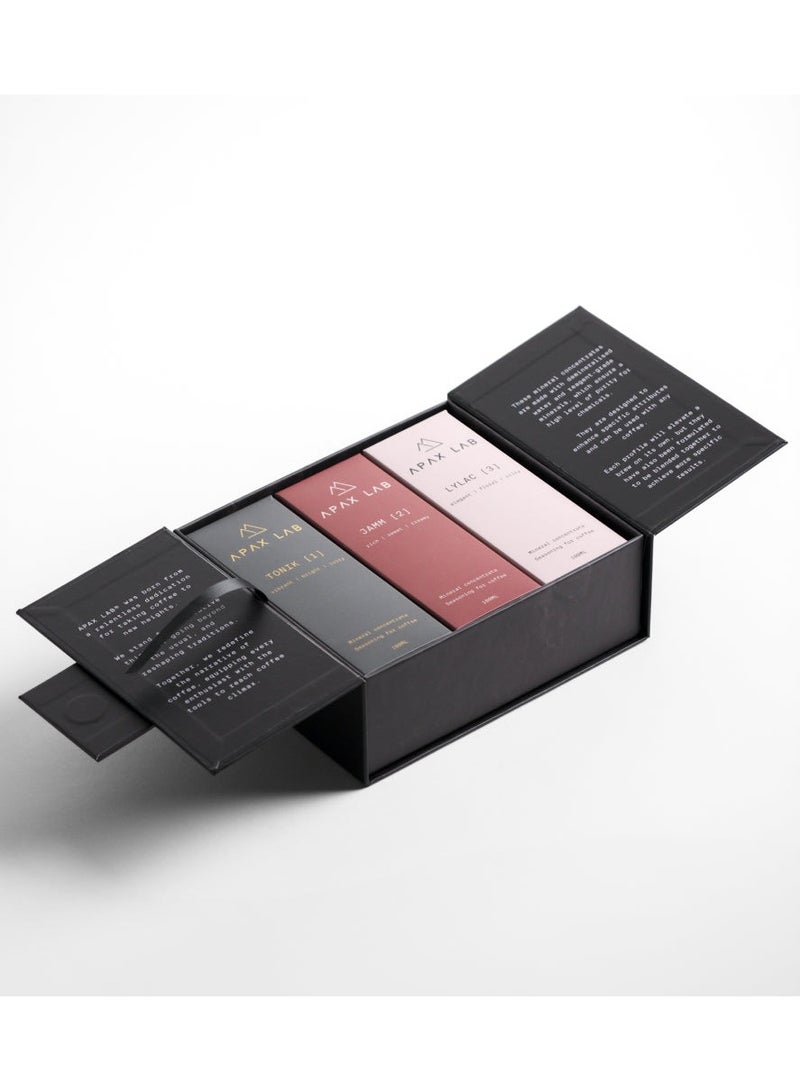 APAX LAB Mineral Concentrates to Enhance Attributes of Coffee - Tonik, Jamm, Lylac, Box Set of 3, 100ml each - Image 2