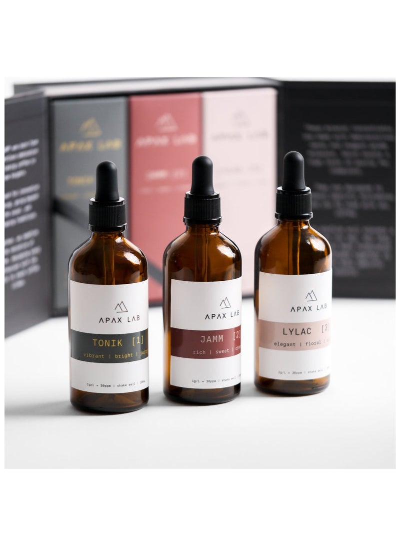 APAX LAB Mineral Concentrates to Enhance Attributes of Coffee - Tonik, Jamm, Lylac, Box Set of 3, 100ml each - Image 3