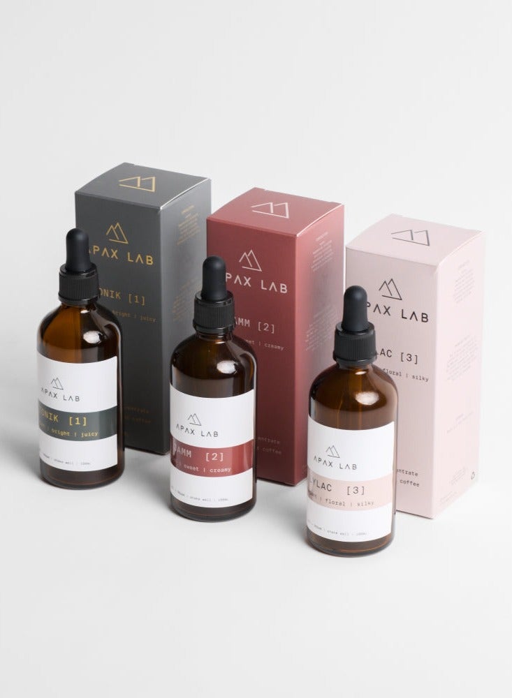 APAX LAB Mineral Concentrates to Enhance Attributes of Coffee - Tonik, Jamm, Lylac, Box Set of 3, 100ml each - Image 4