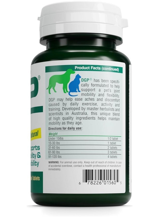 DGP 3-Pack, All-Natural Joint Supplement for Dogs - Joint Support with Turmeric, Boswellia Extract & More - Quick Effect for Immediate Mobility Support - 180 Chewable Pet Tablets