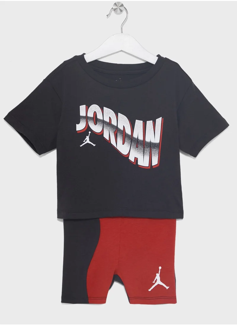 Jordan Infants Jordan Jumpman Bike Shorts & t-shirt