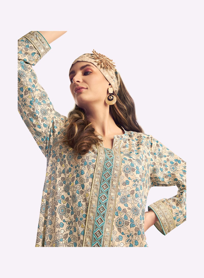 Sara Arabia Sara Arabia Floral Vine Weave Jalabiya  - Image 2