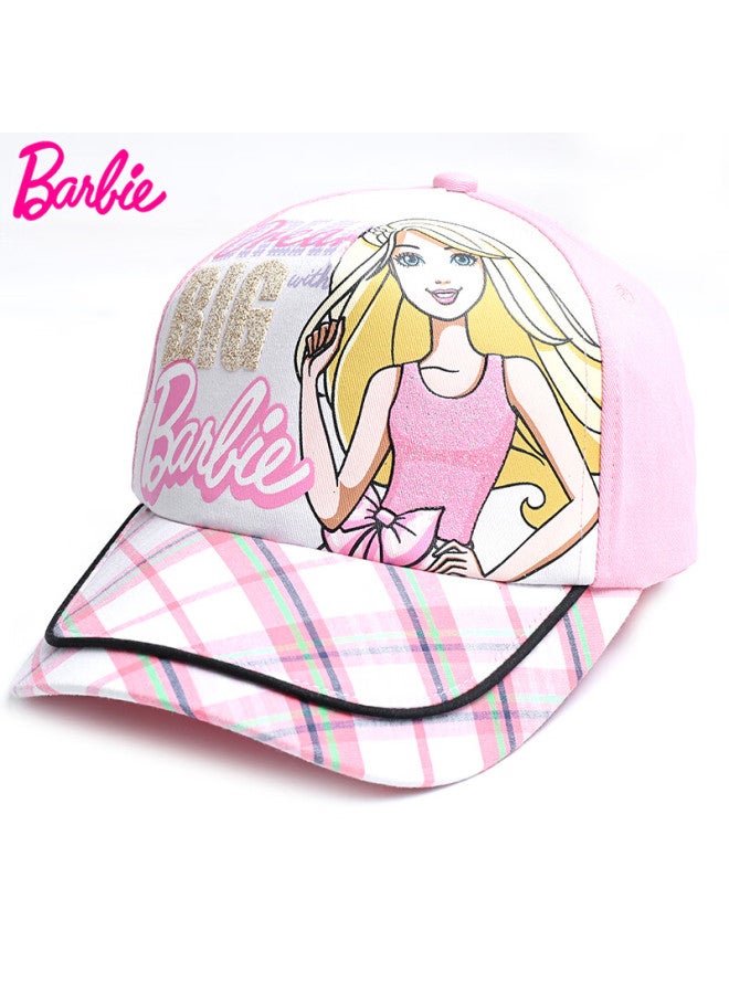 Barbie Children's Cap Girls' Spring And Autumn Sunshade Baseball Cap Girls' Autumn And Winter Cotton Sun Hat - Image 1