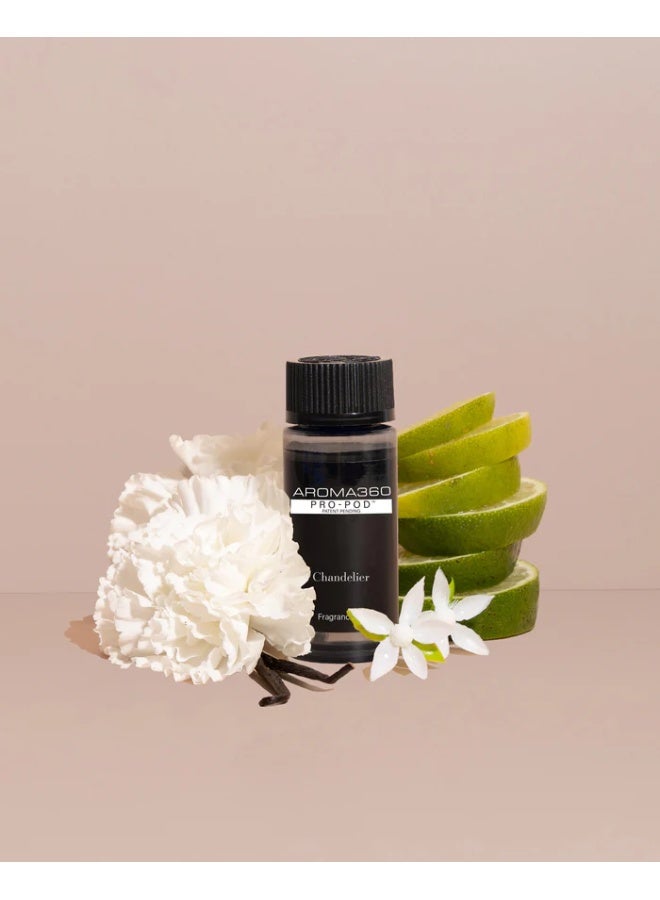 AROMA360 Mini Pro Essential Oil Diffuser - 600 sq ft Coverage - Aromatherapy Scent Diffuser for Home - Air Freshener - Compatible with Pro-Pod Oil- Midnight Black & Chandelier Pro-Pod Oil Blend - Hotel Inspired for Luxury Essential Oil Diffusers - Aromatherapy Scent Diffuser Oil - Bergamot, Sweet Berry, and Oakmoss Bundle - Image 5