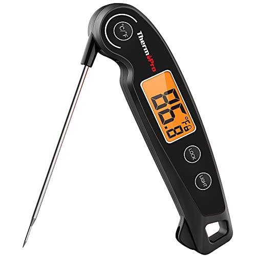 ThermoPro TP605 Instant Read Meat Thermometer Digital for Cooking, Waterproof Food Thermometer with Backlight & Calibration, Digital Probe Cooking Thermometer for Kitchen, Outdoor Grilling and BBQ - Image 1