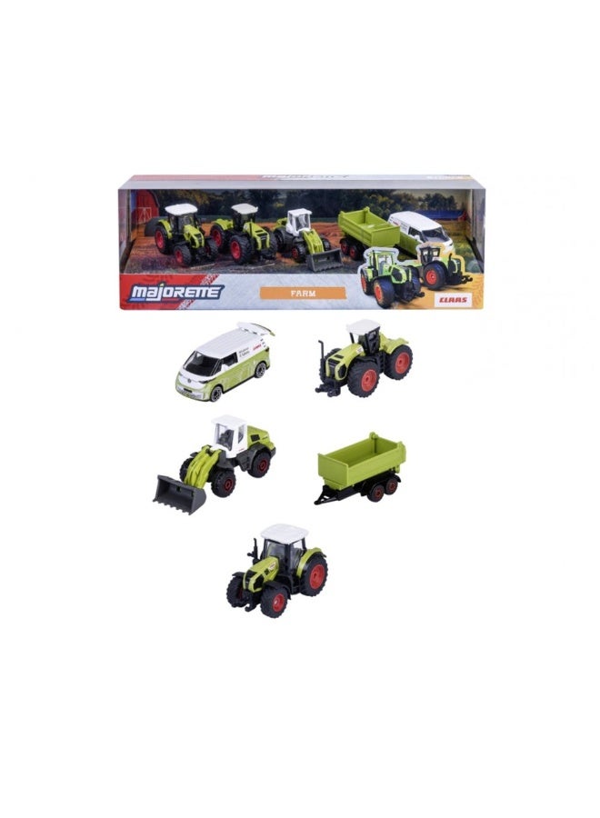 Majorette Claas Farm Die-Cast Vehicles Gift Pack (1:64, Pack Of 5) - Image 1
