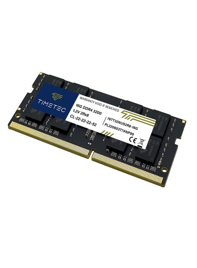 تايم تيك ذاكرة Timetec Premium سعة 16 جيجابايت DDR4 بتردد 3200 ميجاهرتز (أو 2933 ميجاهرتز أو 2666 ميجاهرتز) PC4-25600 غير مزودة بتقنية تصحيح الأخطاء ECC وغير مخزنة مؤقتًا بجهد 1.2 فولت وتوقيت CL22 و2Rx8 ثنائية الرتبة ذات 260 دبوس SODIMM لأجهزة الكمبيوتر المحمولة والكمبيوتر الشخصي - Image 4