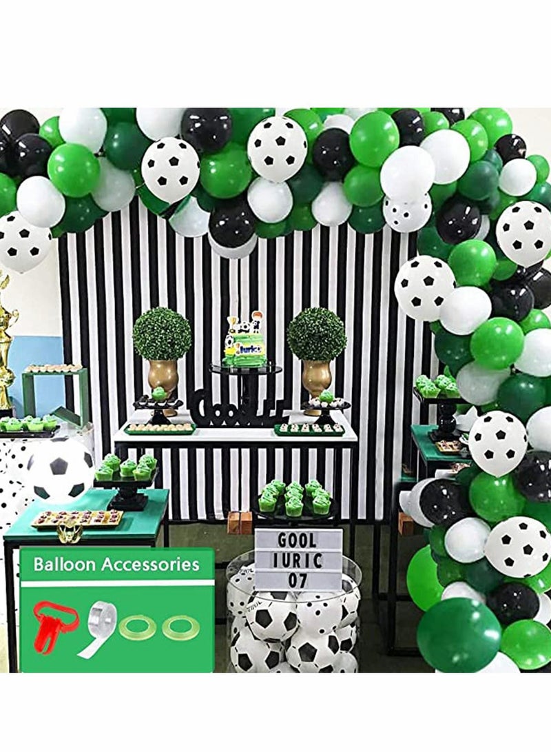 NIBEMINENT Soccer Party Decorations Supplies, 94pcs, Sports Theme, Theme Banner, Cake Toppe - Image 1