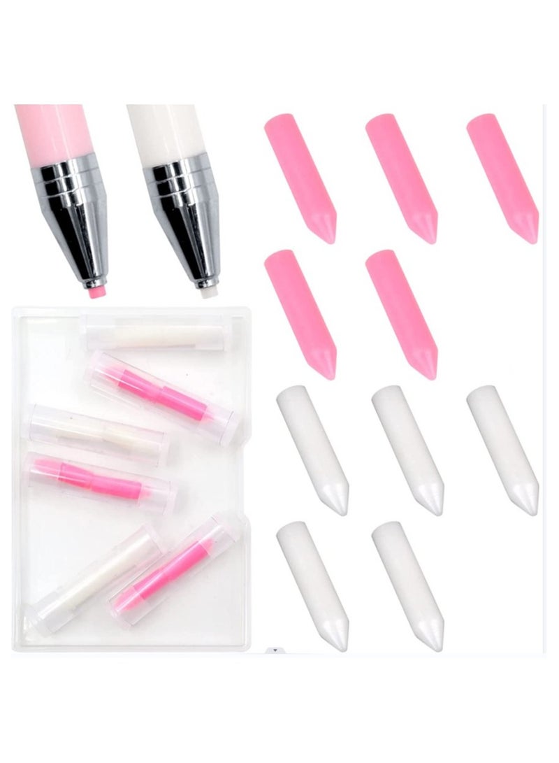 KASTWAVE 2 Pcs Diamond Painting Wax Diamond Painting Pen Replacement Wax Glue Diamond Art Pen Clay Accessories with 10 Pcs Diamond Painting Wax for Diamond Painting Pens DIY Craft Painting - Image 1