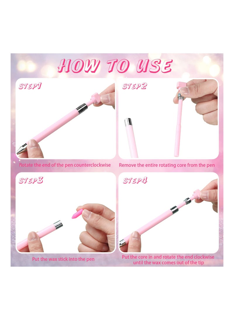 KASTWAVE 2 Pcs Diamond Painting Wax Diamond Painting Pen Replacement Wax Glue Diamond Art Pen Clay Accessories with 10 Pcs Diamond Painting Wax for Diamond Painting Pens DIY Craft Painting - Image 3