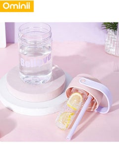Ominii Portable water cup with tea drain double-layer direct drinking straw unisex drinking cup water bottle 600ml  - Image 4