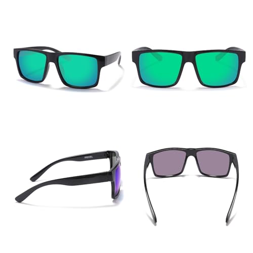 PRIVEL XXL Size Extra Large Square 157MM Polarized Sunglasses for Big Wide Heads Men TR90 Lightweight UV400 Glasses (PMX008P-4) - Image 2
