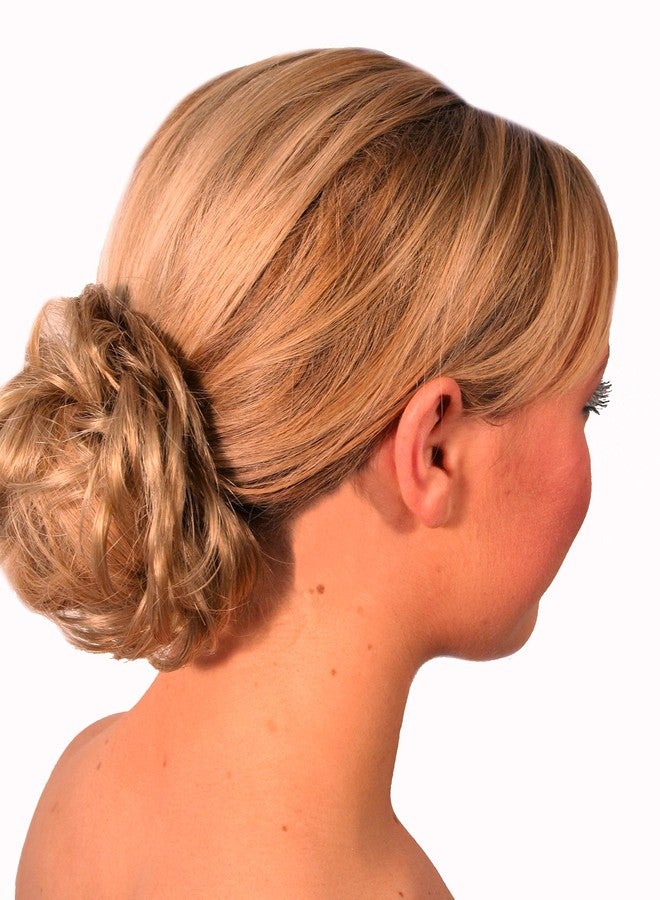 Mia Fluffy Hair Ponytail Wrap, Synthetic Hair Ponytail Holder, Messy Bun Hair Accessory for Women, Teens, Stylists - Blonde Color - Image 2