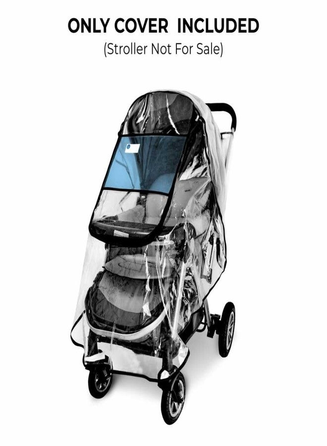 hito Universal Stroller Rain Cover Waterproof Windproof Protection - Image 2