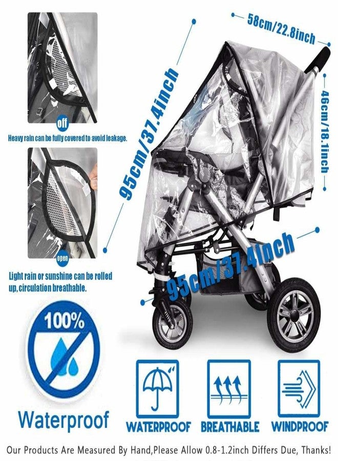hito Universal Stroller Rain Cover Waterproof Windproof Protection - Image 4