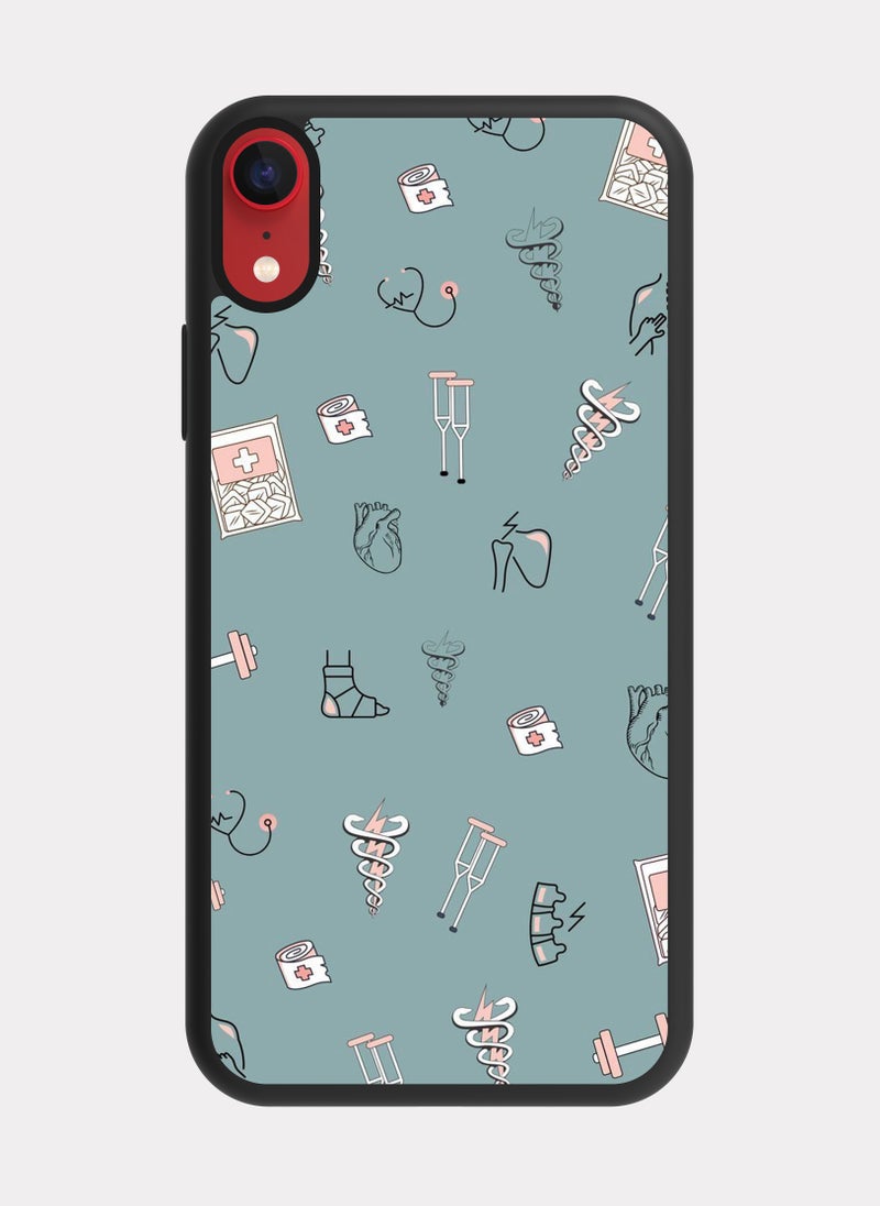 PXLAAT iPhone XR case cover Medical Pattern - Image 1