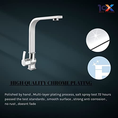 10X Brass Swan Neck ST-87716 for Bathroom/Washbasin Table Mounted Chrome Plated - Image 4