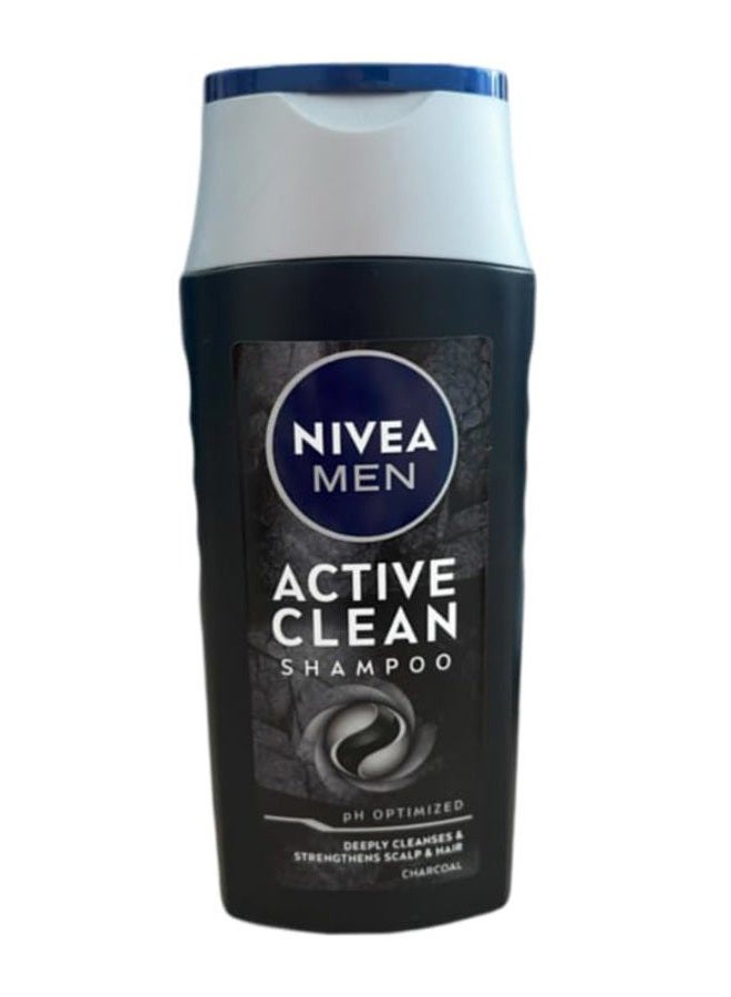 Nivea Men Care shampoo Active Clean Charcoal Deep cleansing for daily use 250ml - Image 4