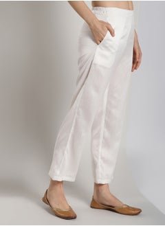 Abhishti Straight pant - Ivory  - Image 1