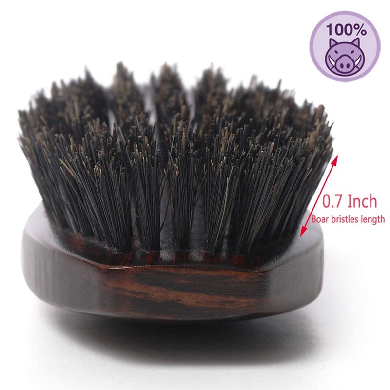 PERFEHAIR 100% Wild Natural Boar Bristle Hair Brush With Wooden Handle for Men and Women's Thin, Fine Hair - Image 3