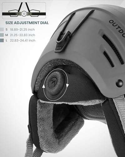 OutdoorMaster Snowboard Helmet with Ski Goggles,Ski Helmet and 2-in-1 Visor Detachable Goggles Set,Protective EPS Foam & 14 Cooling Vents -Snow Helmets for Men,Women & Youth - Image 4