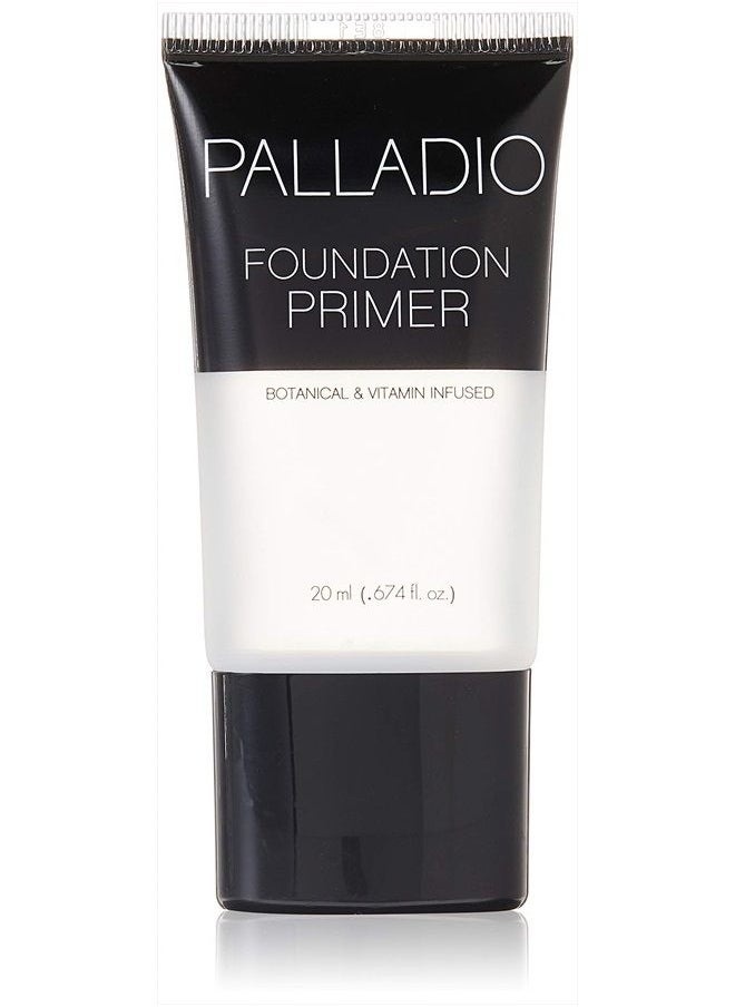 PALLADIO - Foundation Primer, Lightweight and Velvety Primer with Aloe Vera and Chamomile, Wear Alone or As Foundation Base, Minimizes Fine Lines and Pores, Helps Makeup Last Longer, 0.674 oz - Image 1