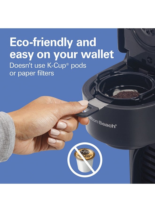 هاملتون بيتش التجارية ماكينة تحضير قهوة هاميلتون بيتش "ذا سكوب" سريعة التحضير، بسعة 8 أكواب - 14 أونصة، تُحضّر في دقائق، لون أسود (47620)، الجيل التالي - Image 2