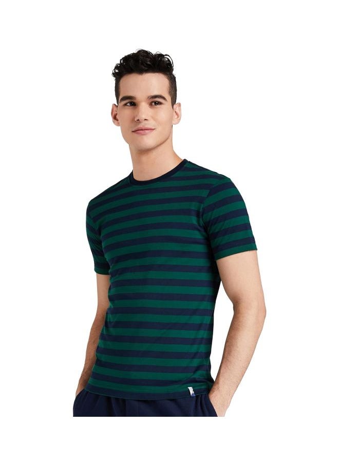 JOCKEY - Jockey 2715 Men Super Combed Cotton Rich Striped Round Neck Half Sleeve T Shirt - Image 1