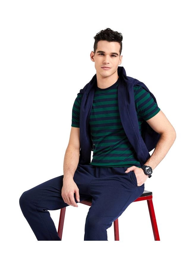 JOCKEY - Jockey 2715 Men Super Combed Cotton Rich Striped Round Neck Half Sleeve T Shirt - Image 1