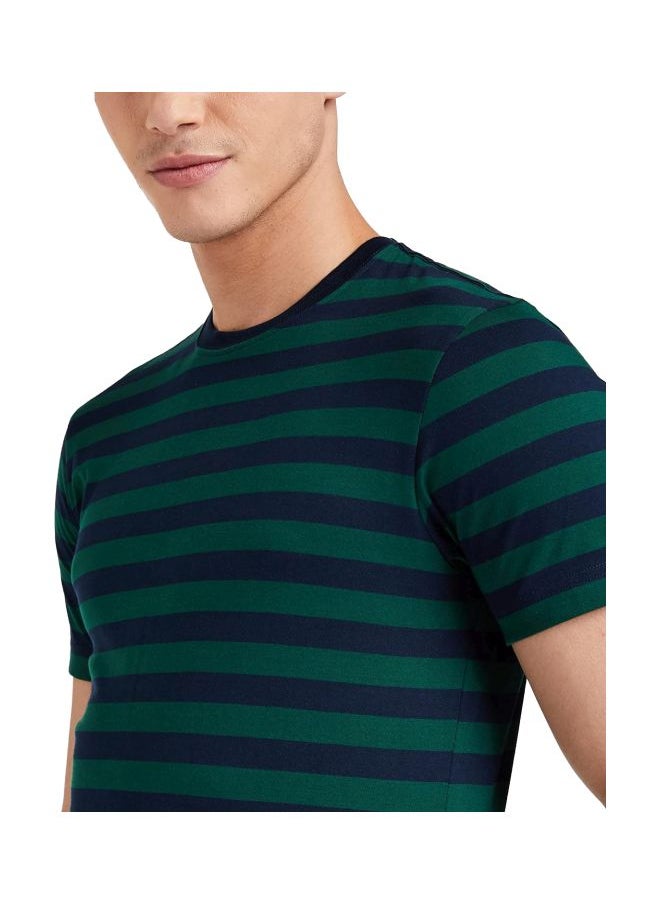 JOCKEY - Jockey 2715 Men Super Combed Cotton Rich Striped Round Neck Half Sleeve T Shirt - Image 1