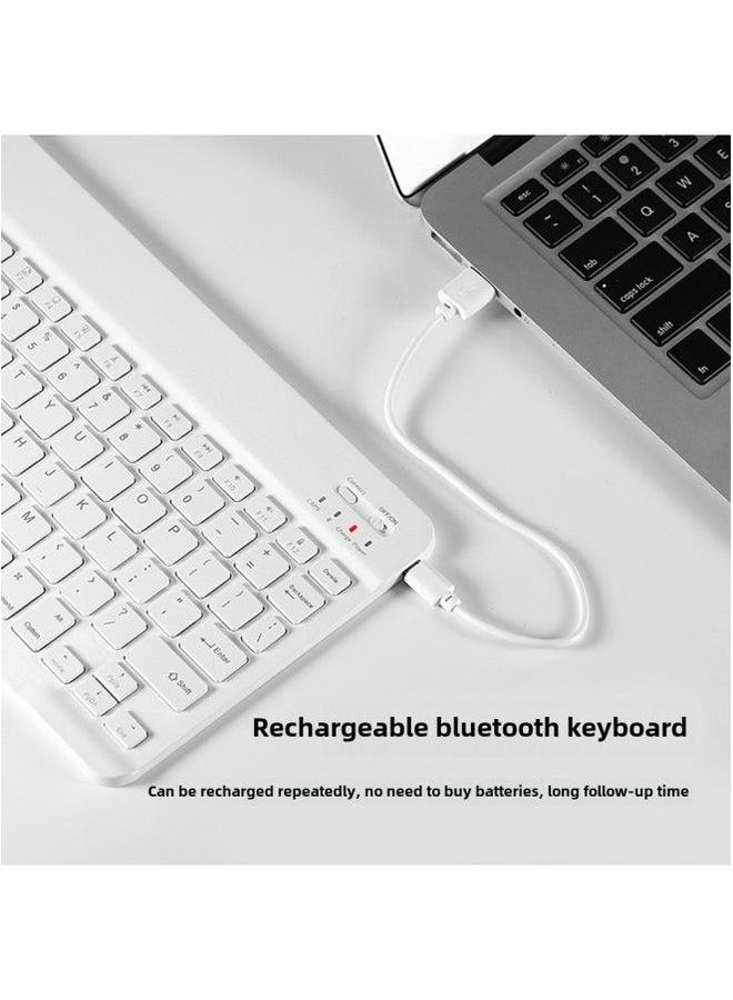 Bluetooth Keyboard For Huawei Xiaomi Mobile Phone Tablet Wireless Mute Wonderful Control IPad And Mouse Suit-Color:10-inch + Dual-mode Charging Mouse-Product Type:Sky Blue (send Data Cable) - Image 5