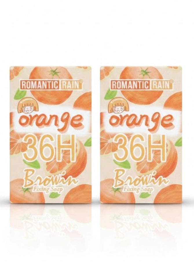Long-lasting eyebrow soap for styling eyebrows - Orange - 2Pcs