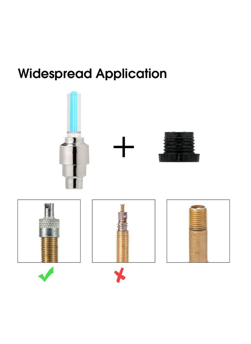 Y&D - LED Bike Car Bicycle Motorcycle Wheel Light, Tyre Valve Cap Light Waterproof for Mountain City Foldable Front and Rear (20 PCS) - Image 1