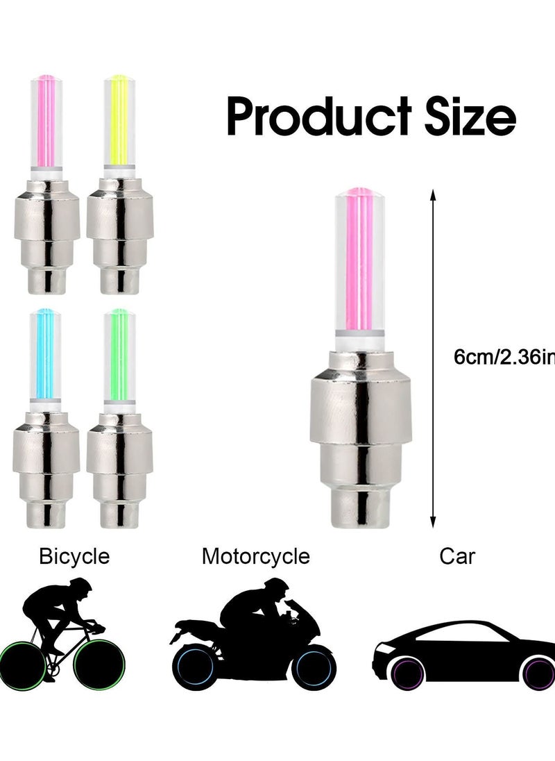Y&D - LED Bike Car Bicycle Motorcycle Wheel Light, Tyre Valve Cap Light Waterproof for Mountain City Foldable Front and Rear (20 PCS) - Image 1