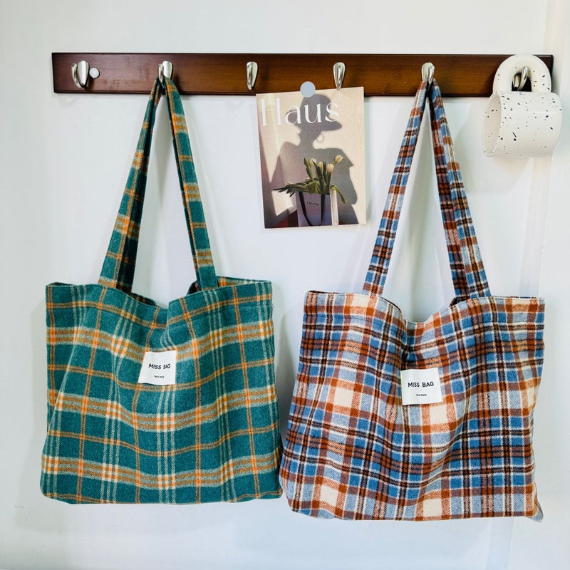 South Korea Dot Shoulder Handbag Handbag Leopard Print Storage Bag All-Match Plaid Shoulder Underarm Bag - Image 5