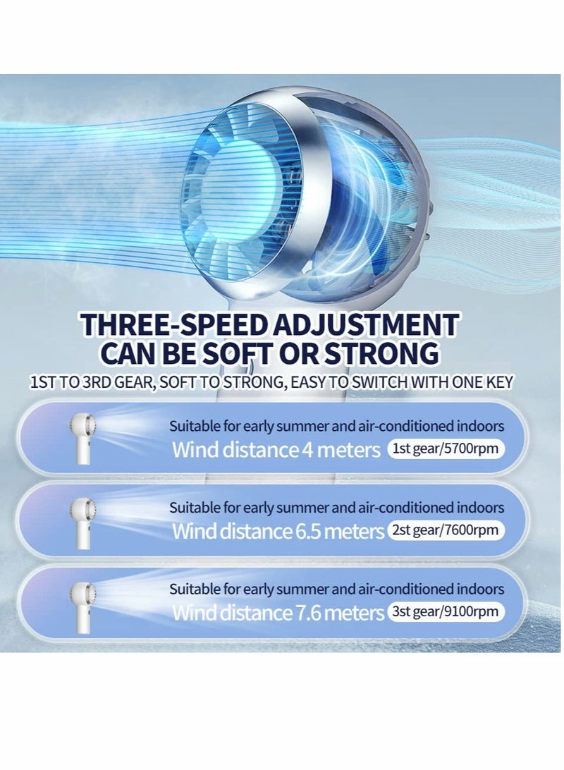 KASTWAVE Handheld Fan, Rechargeable Portable Pocket Fan, USB Cooling Fan - Image 3