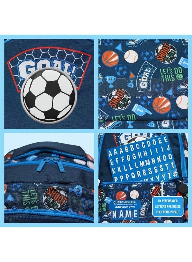 Riolio 3-Piece Soccer Backpack Set for Kids (Age 6–12) – Includes School Bag, Insulated Lunch Bag & Pencil Case  - Image 4