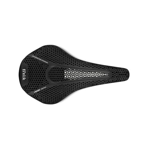 Fizik مقعد دراجة فيزيك فينتو أرجو R3 القابل للتكيف، مطبوع بتقنية 3D، ذو أنف قصير، أسود، 150 مم - Image 1