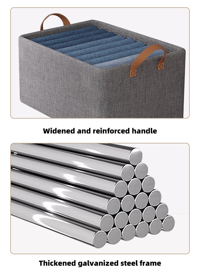 DESINO 3-Pack Foldable Wardrobe Storage Boxes with Handles, Large-Capacity 26L Clothing Organizers for Clothes and Bed Sheets (40×27×21cm) - Image 5
