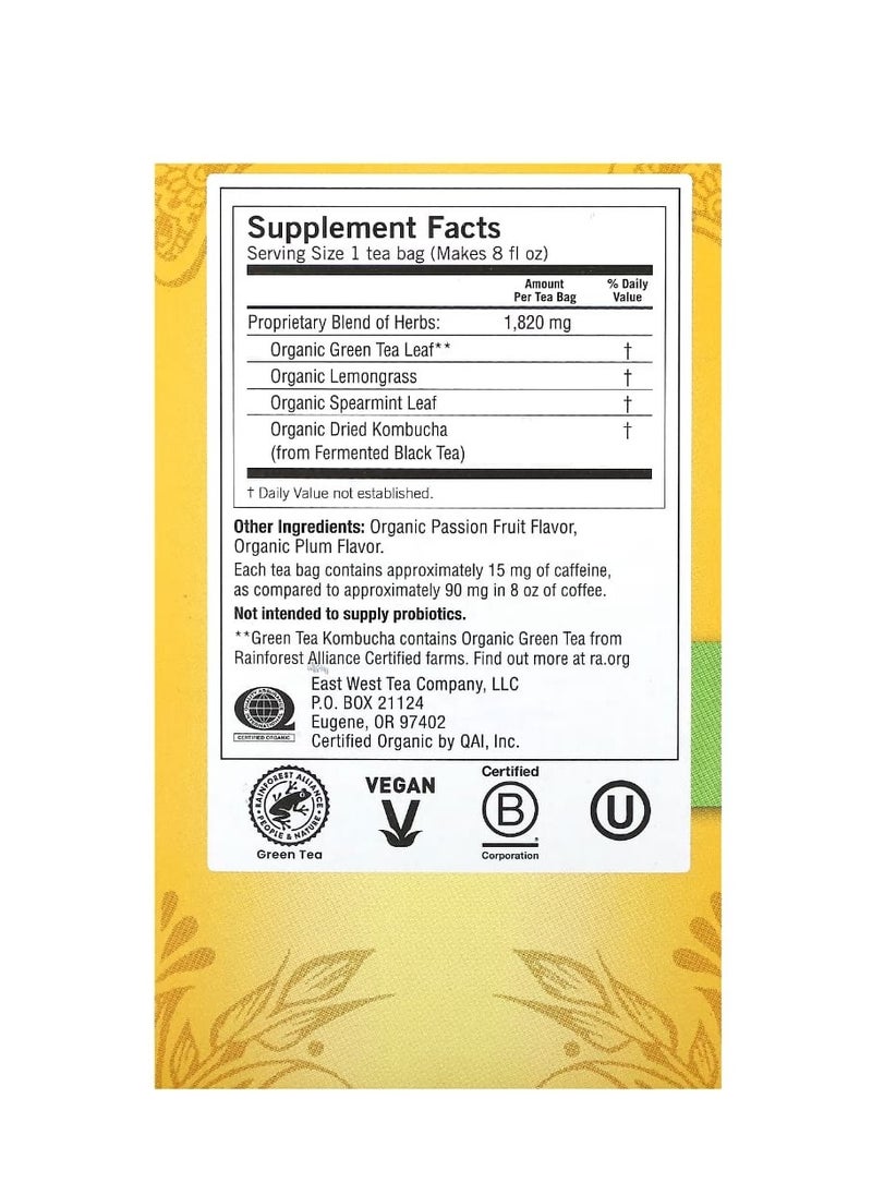 Yogi Tea Yogi Tea Green Tea Kombucha 16 Tea Bags 1.12 oz (32 g)  - Image 2