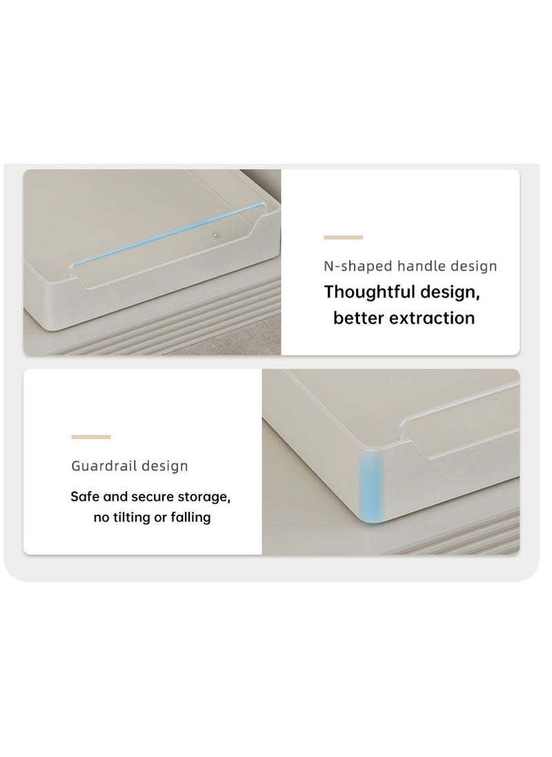 XiuWoo - Pull Out Cabinet Drawer Shelf Organizer, Slide Out Drawer Storage Shelves for Kitchen Cupboard, Roll-Out Sliding Drawer, Roll-Out Sliding Under Sink storage  with 2 Slider, No Need Drill and Nailing - Image 1
