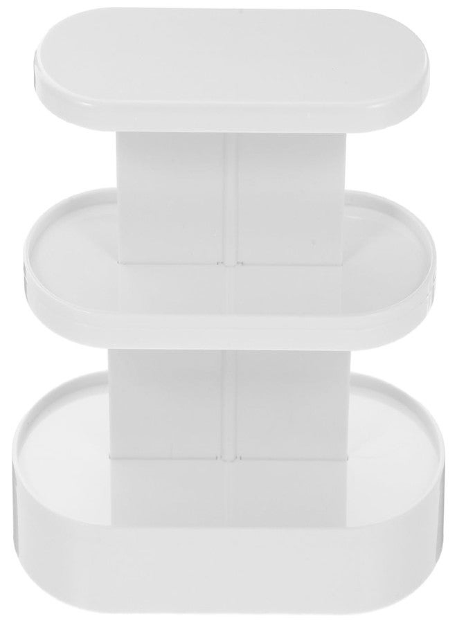 Toddmomy Miniature Storage Rack Dollhouse Shelf White Plastic Mini House Furniture Model 5.11X4.52X1.96In Decorative Mini Display Shelf for Dollhouse Accessories and Miniature Decor - Image 1