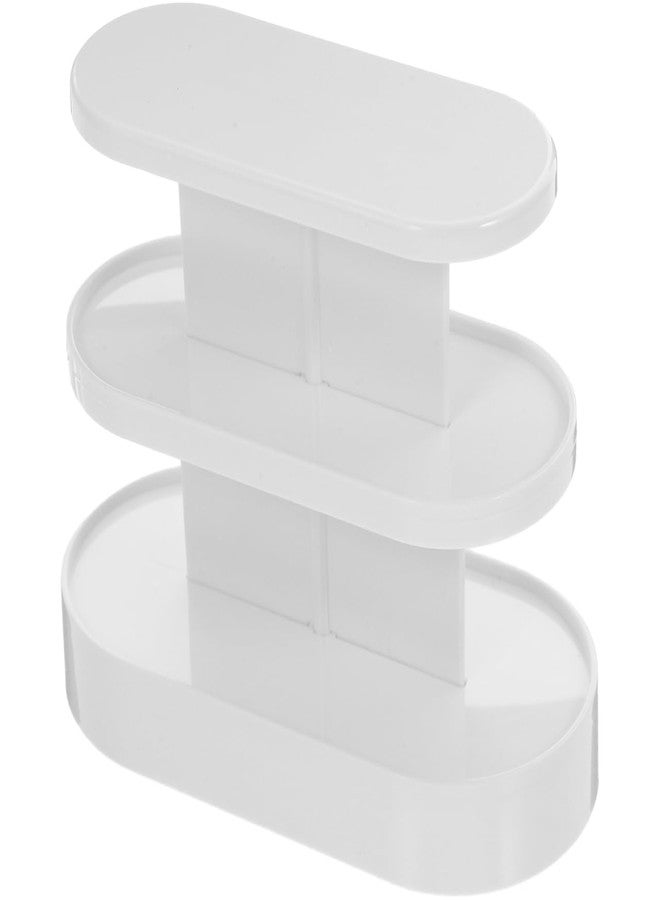 Toddmomy Miniature Storage Rack Dollhouse Shelf White Plastic Mini House Furniture Model 5.11X4.52X1.96In Decorative Mini Display Shelf for Dollhouse Accessories and Miniature Decor - Image 3
