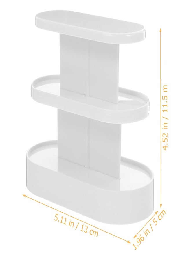 Toddmomy Miniature Storage Rack Dollhouse Shelf White Plastic Mini House Furniture Model 5.11X4.52X1.96In Decorative Mini Display Shelf for Dollhouse Accessories and Miniature Decor - Image 2
