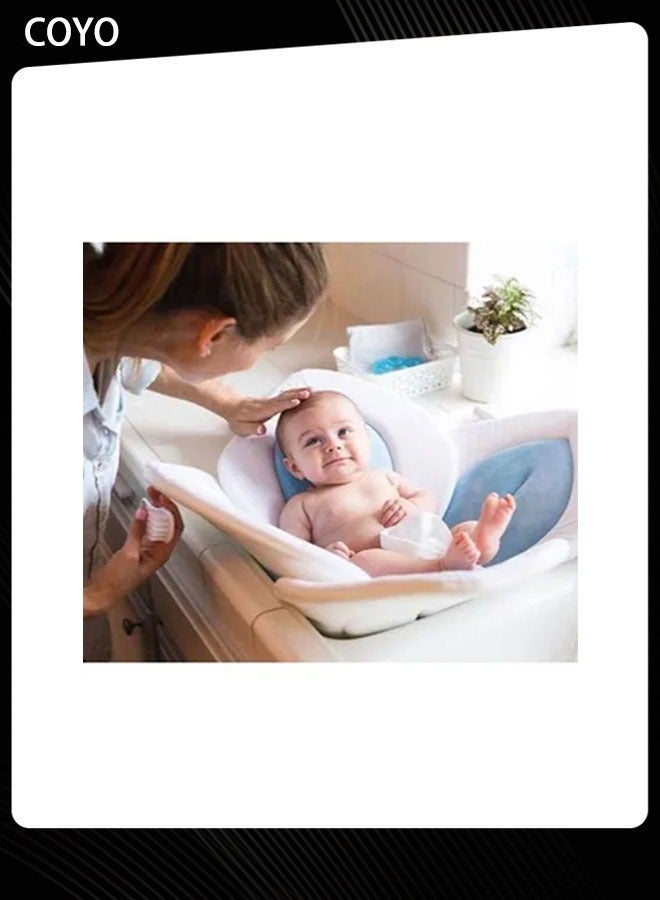 COYO Baby Bath Seat for Sink Newborn Bathtub Folding Blooming Sunflower Bathroom Bath Tub Premium Baby Bathtub Newborn and Baby Essentials, Baby Gift Fits Most Sink - Image 2