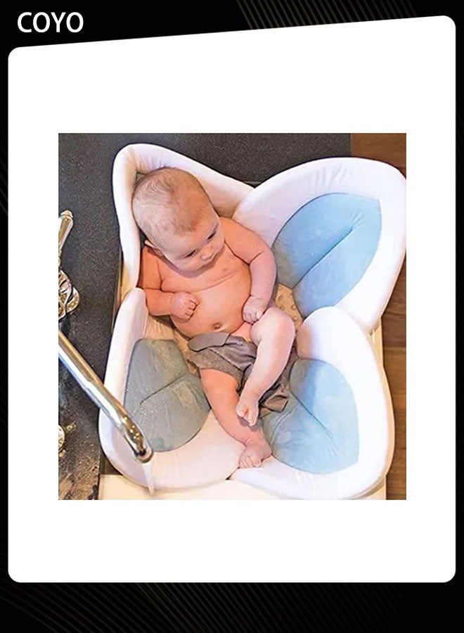 COYO Baby Bath Seat for Sink Newborn Bathtub Folding Blooming Sunflower Bathroom Bath Tub Premium Baby Bathtub Newborn and Baby Essentials, Baby Gift Fits Most Sink - Image 5