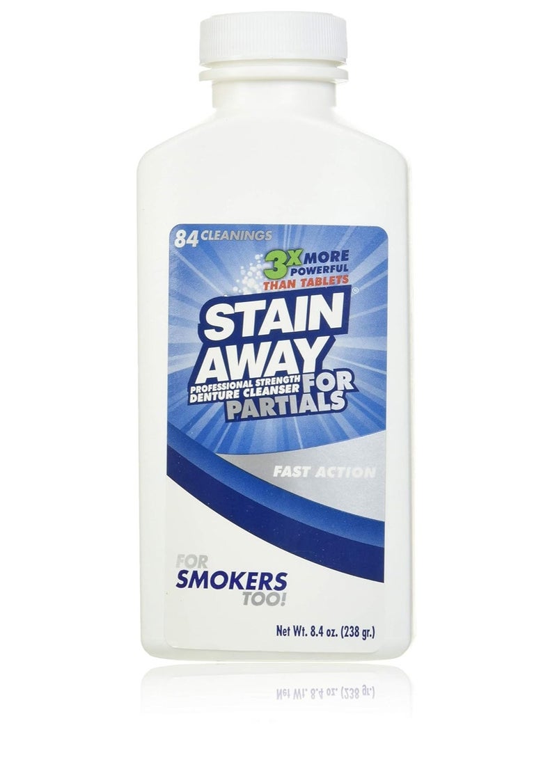 Stain-Away Denture Cleanser Partials Regular - 7.1 Oz - Image 1