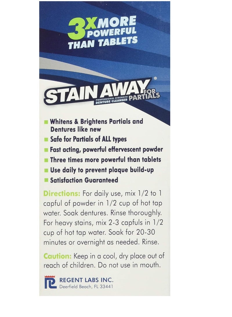 Stain-Away Denture Cleanser Partials Regular - 7.1 Oz - Image 3