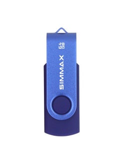 SIMMAX Usb Flash Drives 3 Pack 64Gb Memory Stick Swivel Design Usb 2.0 Flash Drive Thumb Drive Zip Drives (64Gb Blue Green Black)  - Image 4
